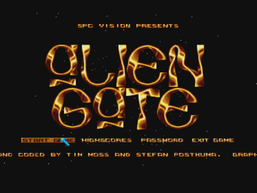 Alien Gate title screen for CD-i